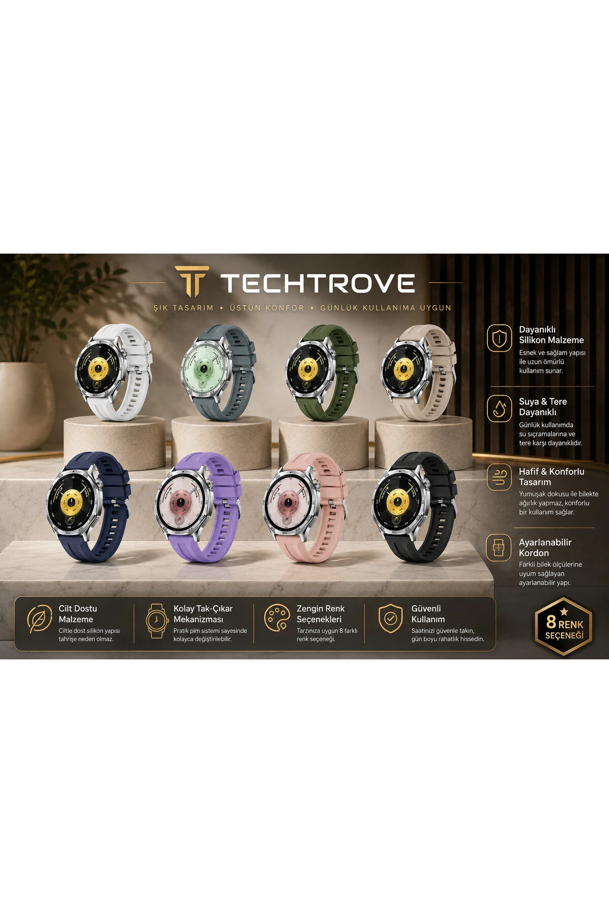 Redmi Watch 5 Active Watch 5 Lite Uyumlu 22mm Silikon Kordon