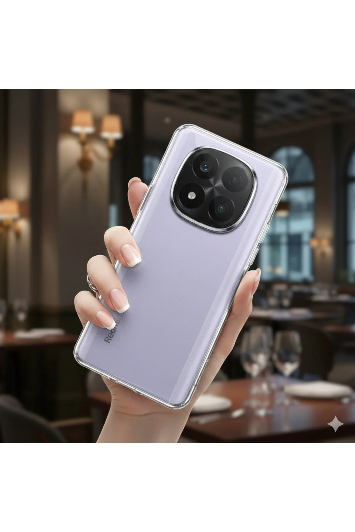Redmi Note 15 Pro Plus İçin Uyumlu Darbe Emici Yumuşak Ultra İnce Sararmaz Şeffaf Kılıf