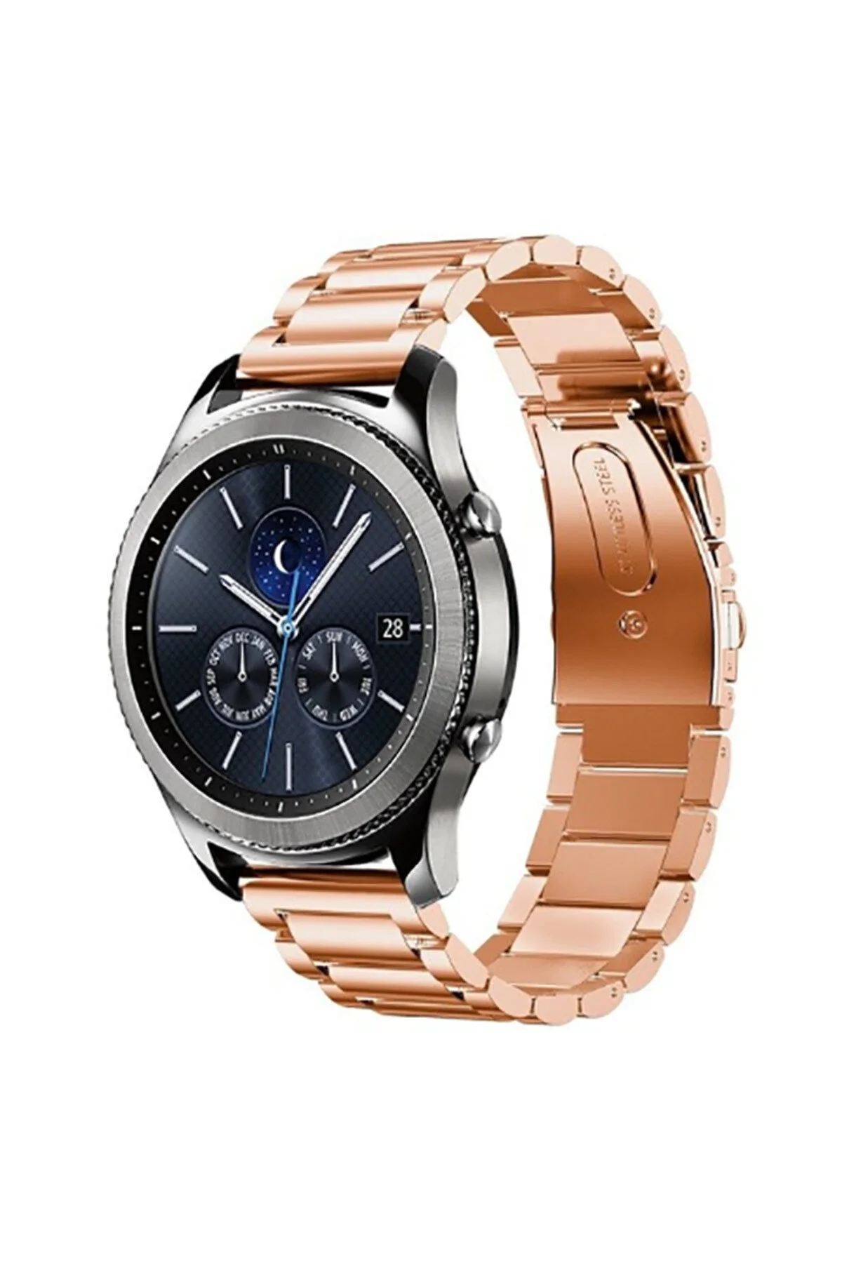 Gear S3 (22mm) İçin Uyumlu Metal Kordon