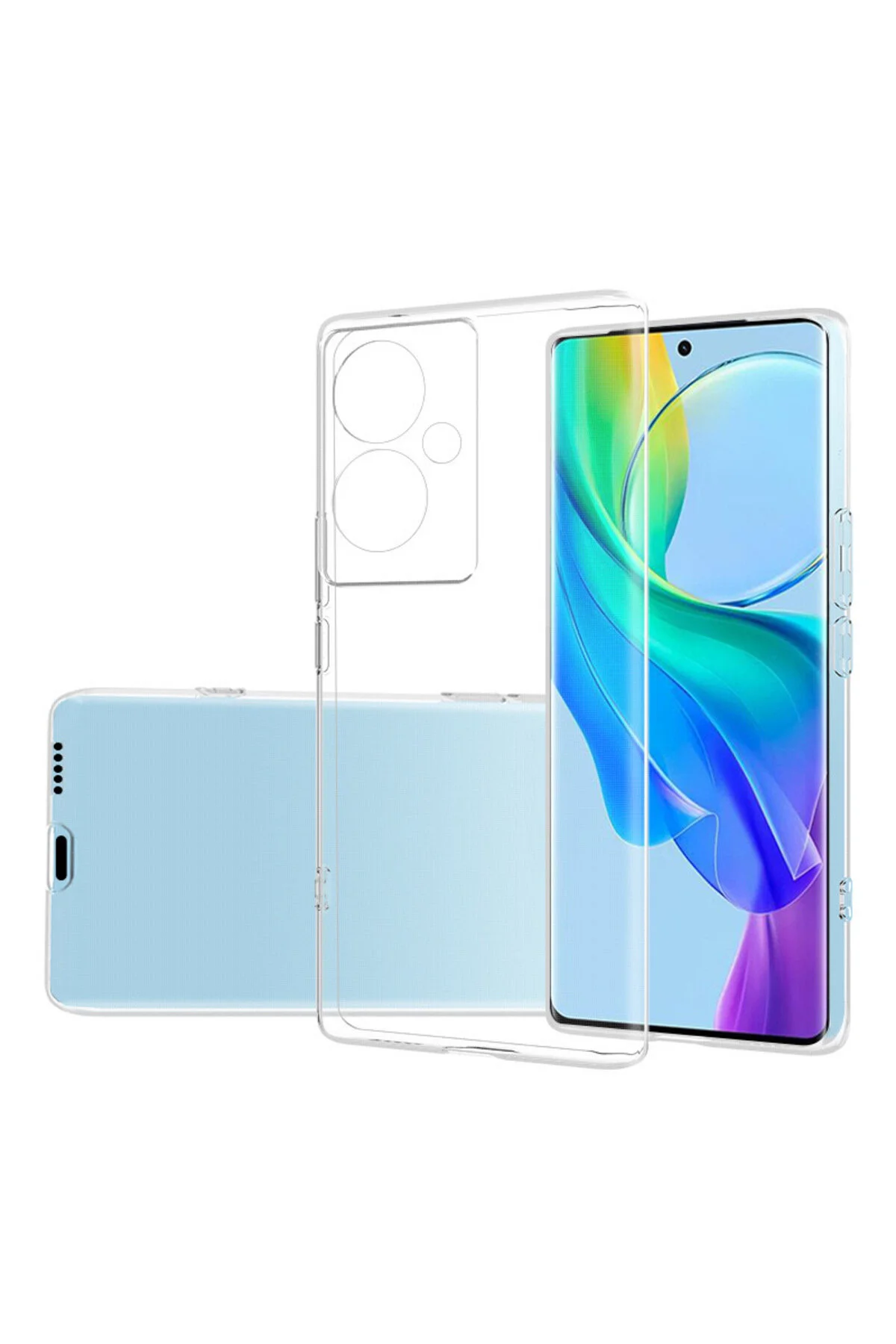 Realme Note 60 Kılıf Şeffaf ve Esnek Silikon Kapakk