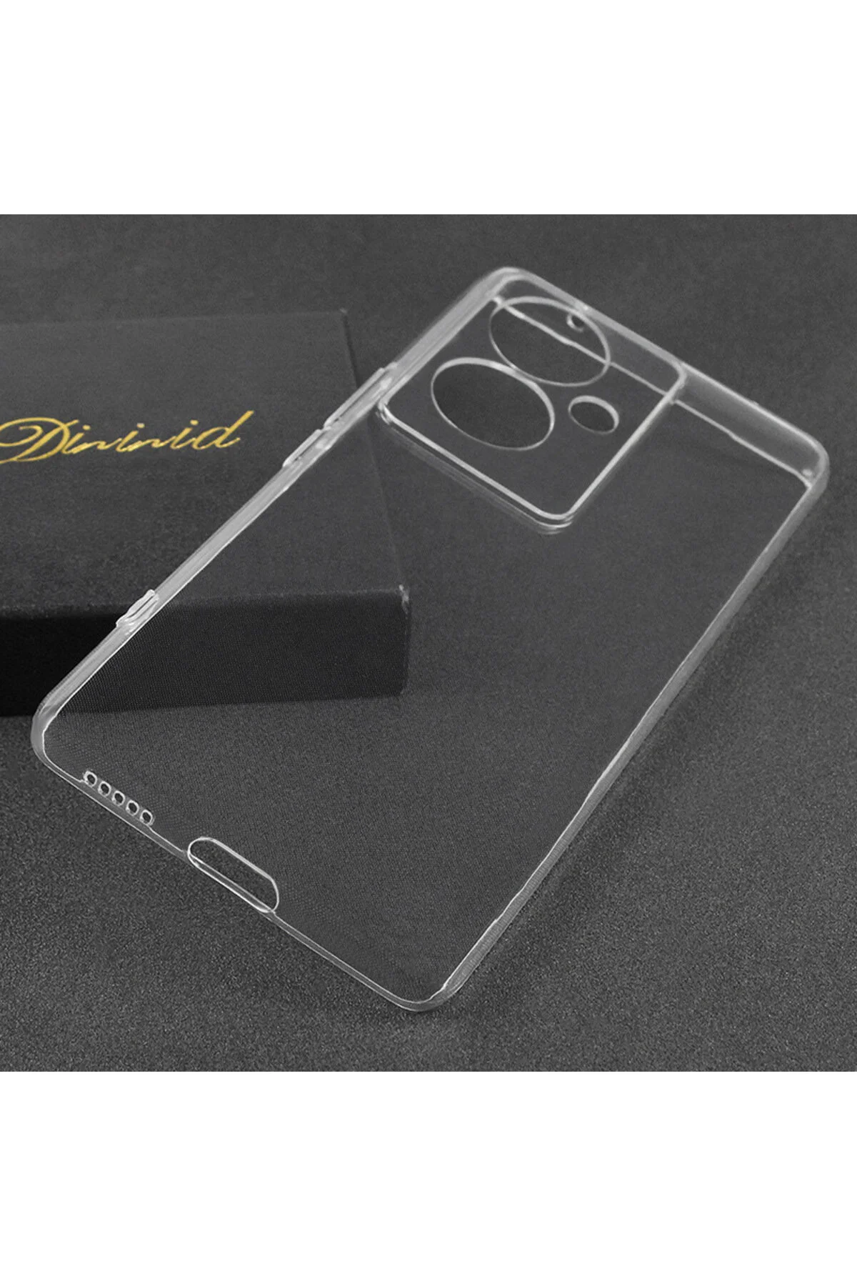 Realme Note 60 Kılıf Şeffaf ve Esnek Silikon Kapakk