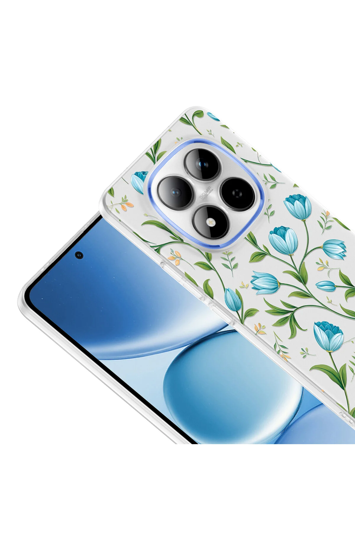 Redmi Note 15 Pro 5G Uyumlu Desenli Şeffaf Kılıf Kamera Korumalı İnce Kapak
