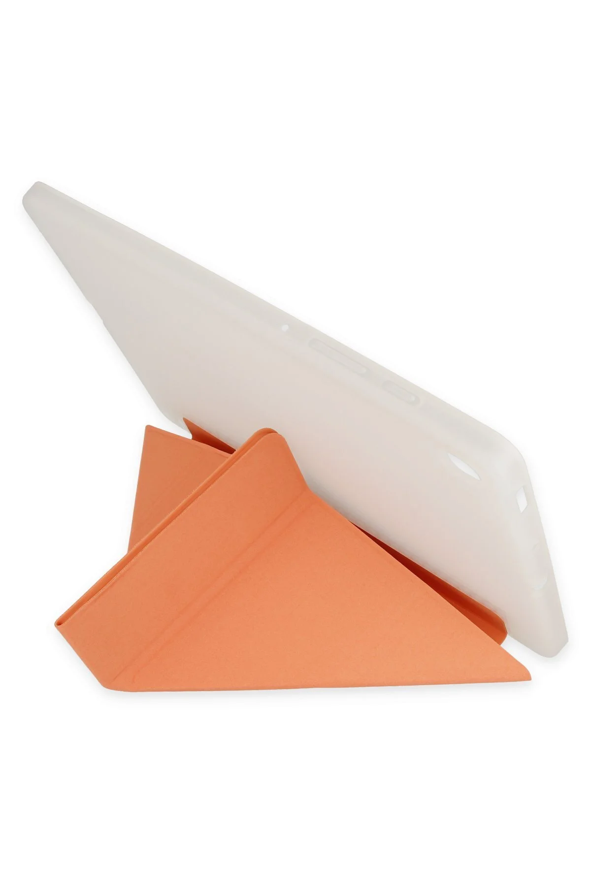 iPad Air 2 9.7 Uyumlu Kılıf Kalem Bölmeli Uyku Modlu Smart Case - Turuncu