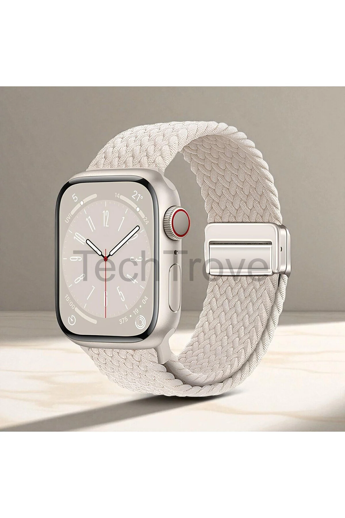 Apple Watch 49/46/45/44/42 Mm Series 10/9/8/7/6/5/4/3/se/ultra Kordon Örgü Tasarımlı Hasır