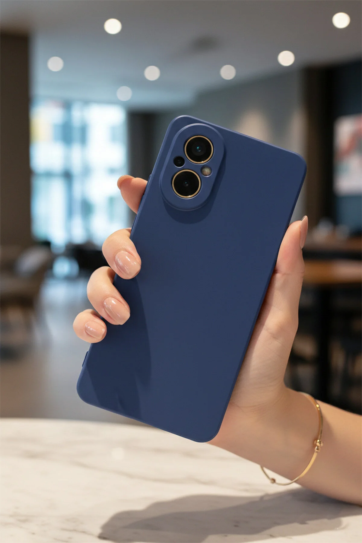 Realme 12 Lite Uyumlu İçi Kadife Kamera Korumalı Renkli Silikon Kılıf