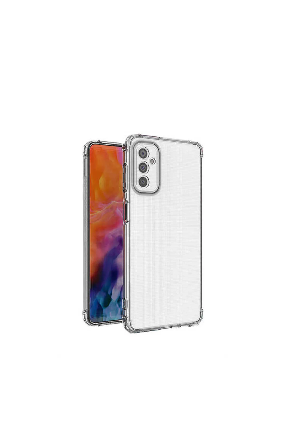 Galaxy A04S Uyumlu Kılıf Şeffaf Ve Köşe Korumalı Silikon Kılıf