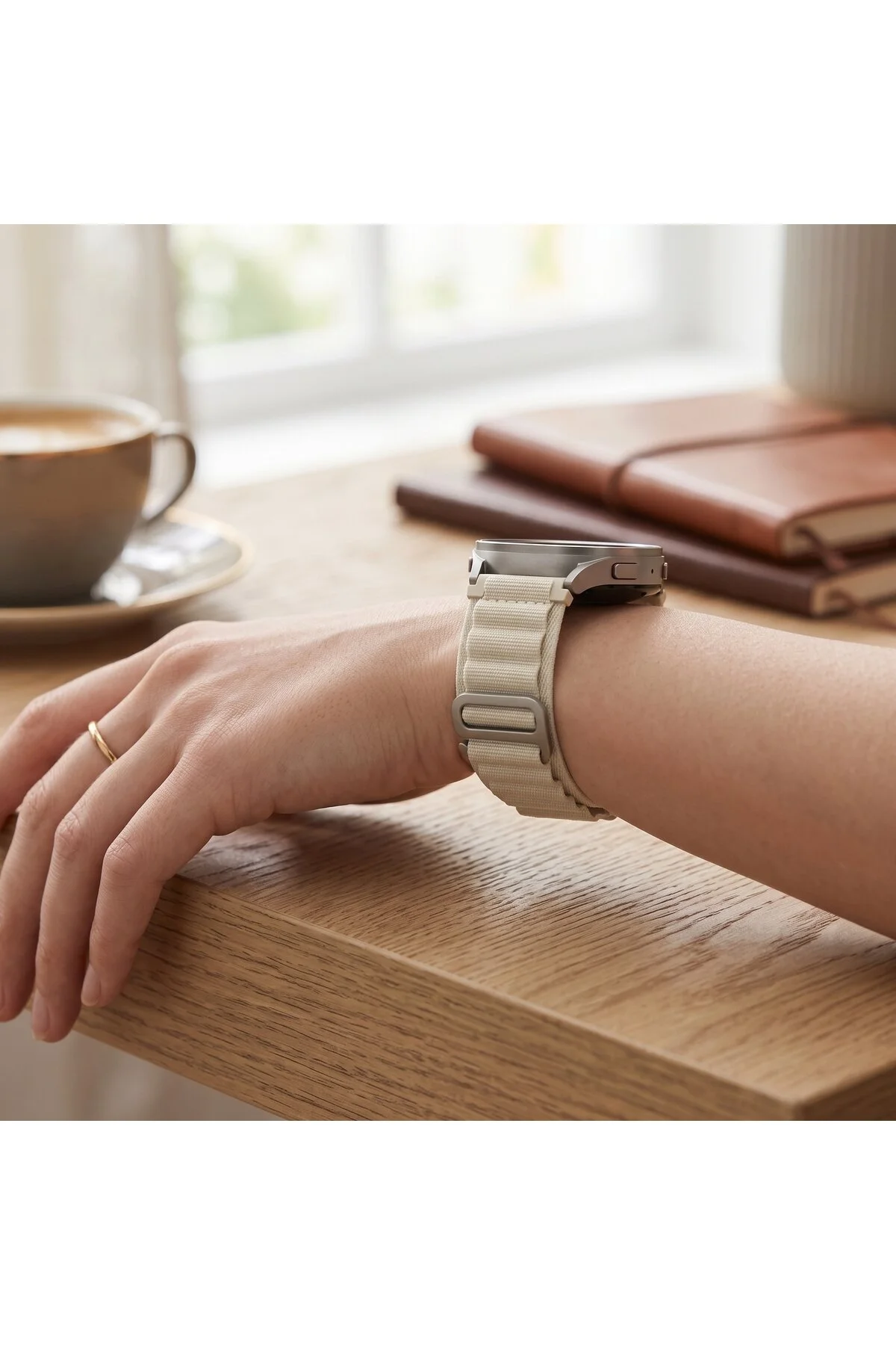 Amazfit Falcon Uyumlu 22mm Premium Örgü Saat Kordonu