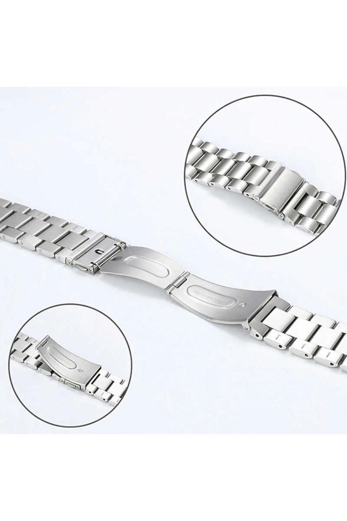 Gear S3 (22mm) İçin Uyumlu Metal Kordon