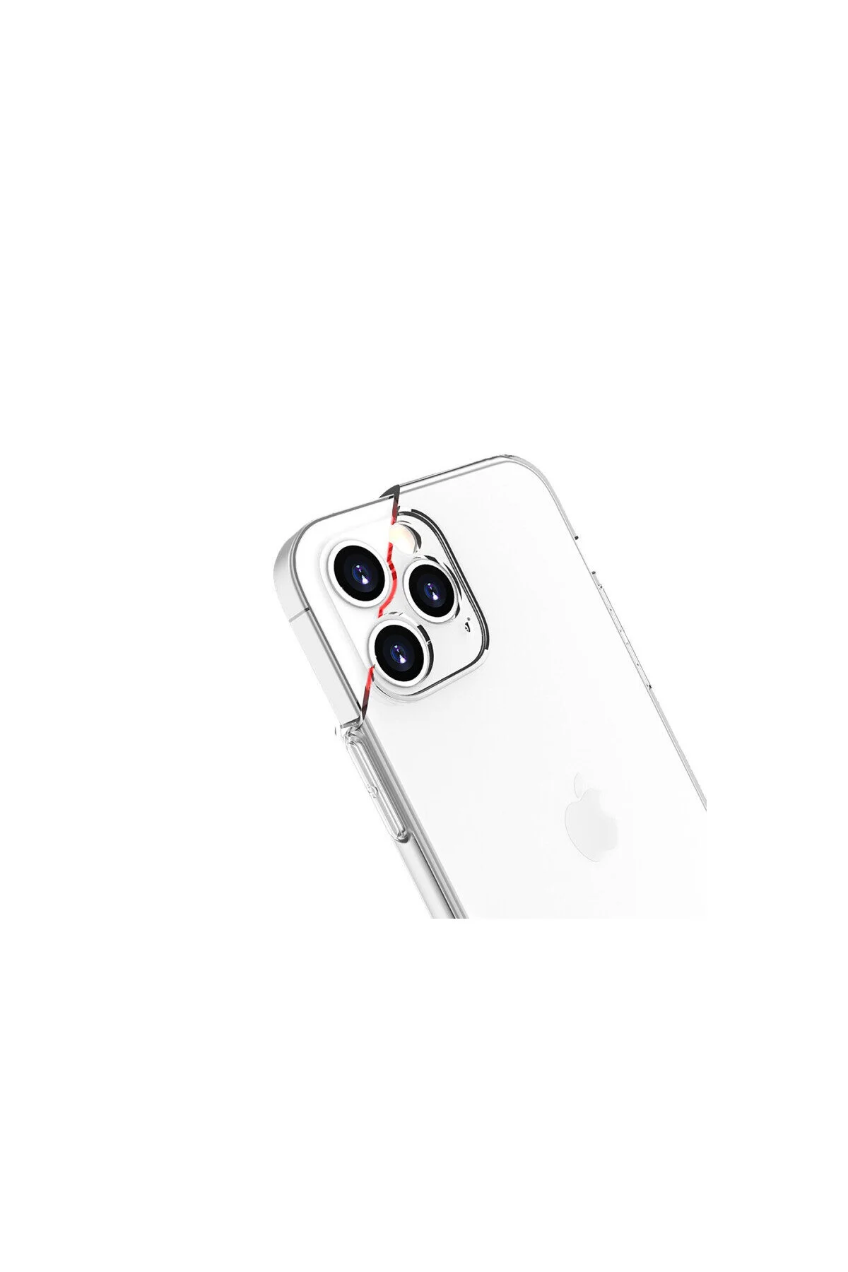 iPhone 13 Pro İçin Uyumlu Darbe Emici Yumuşak Ultra İnce Sararmaz Şeffaf Kılıf