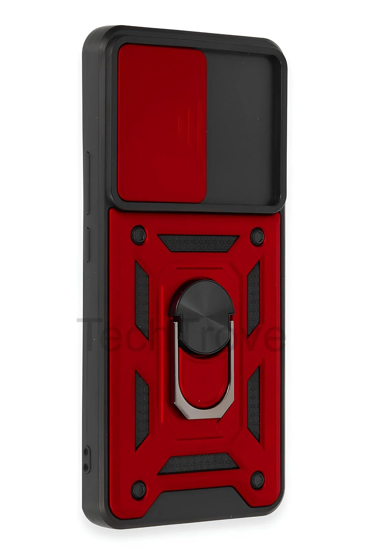 Xiaomi Mi 12T Kılıf Sürgülü Kamera Korumalı Yüzüklü Stand Olabilen Magnetic Tpu Tank Kapak