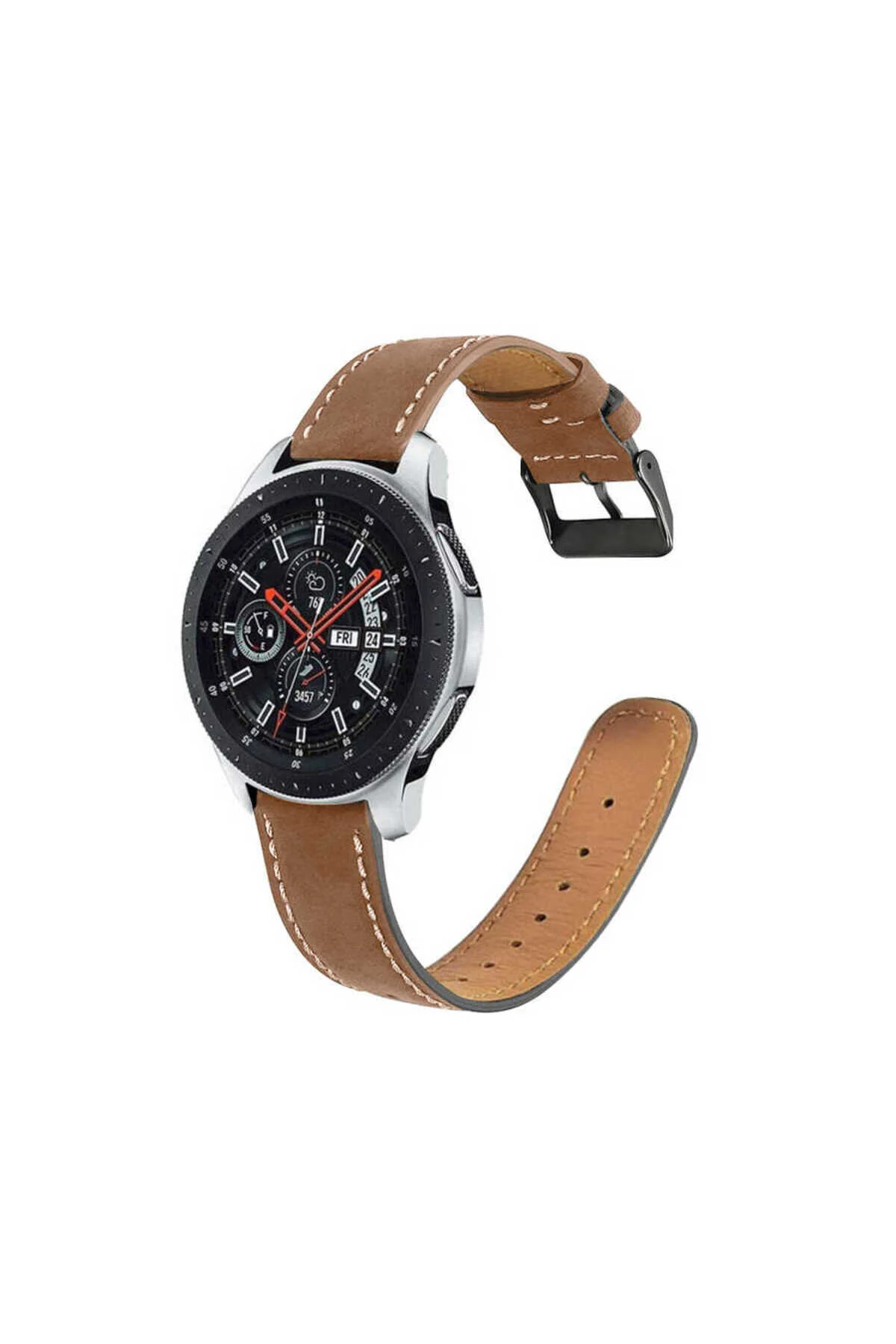 Amazfit Pace 22mm İçin Uyumlu Deri Kayış Kordon