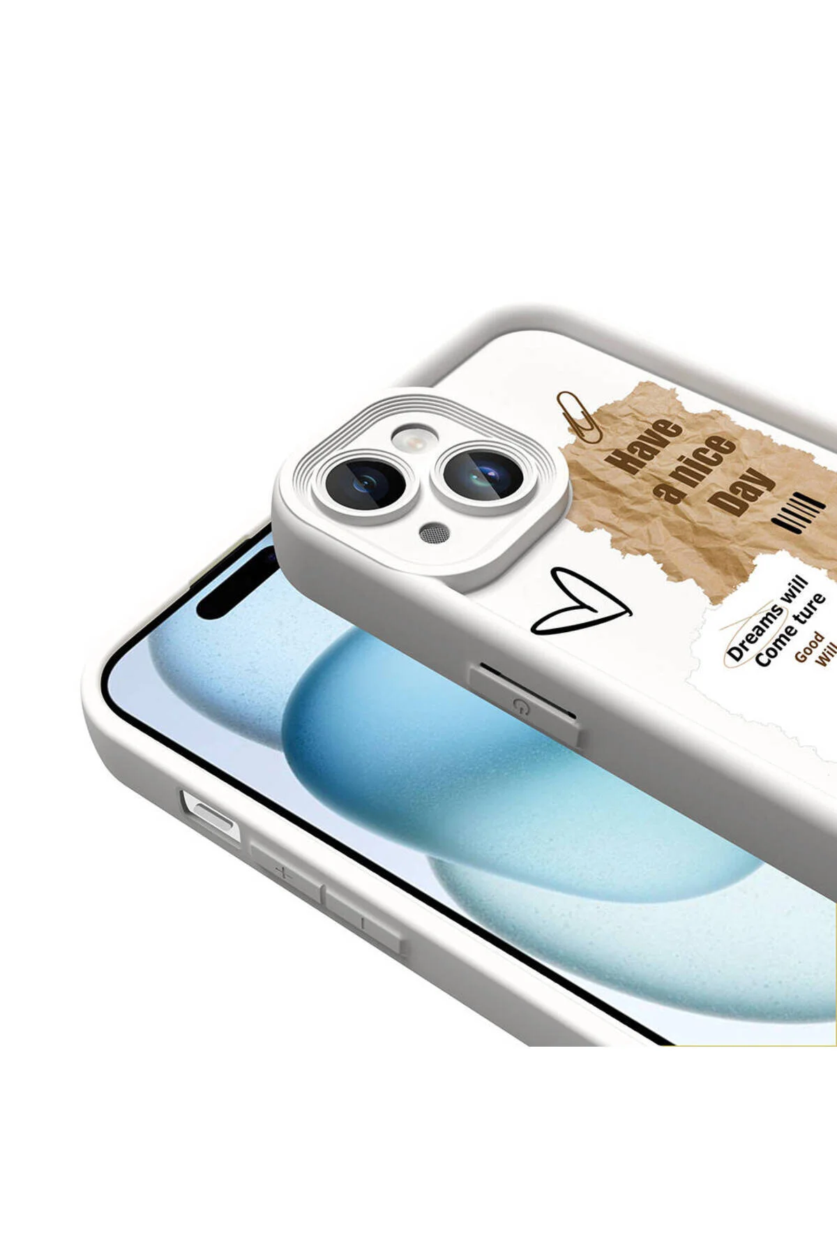 Apple  iPhone 14 Uyumlu Renkli Tasarımlı Kamera Korumalı Baskılı Kılıf
