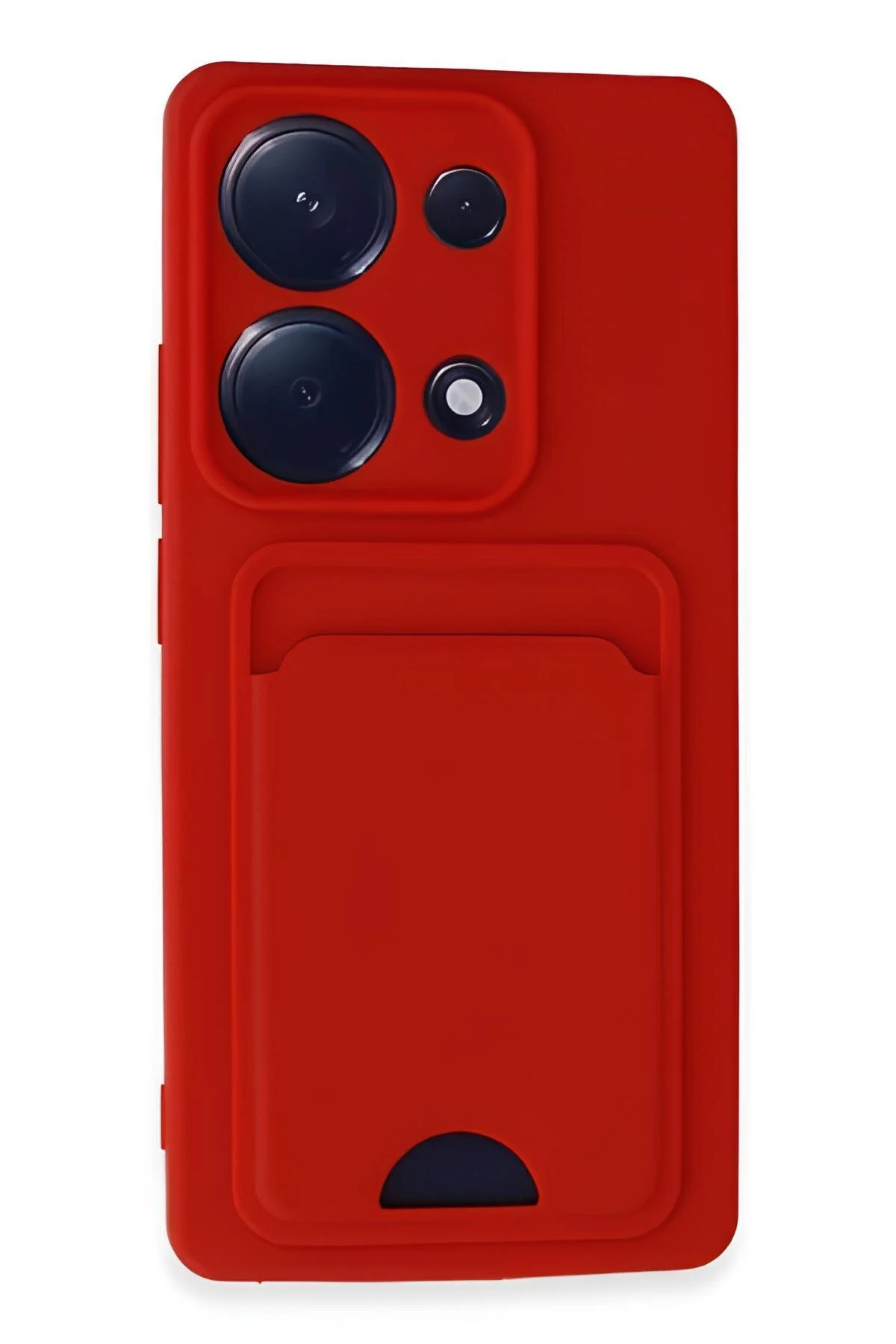 Xiaomi Redmi Note 13 Pro 4G Kılıf Kart ve Resim Bölmeli Soft Renkli Silikon Kapak