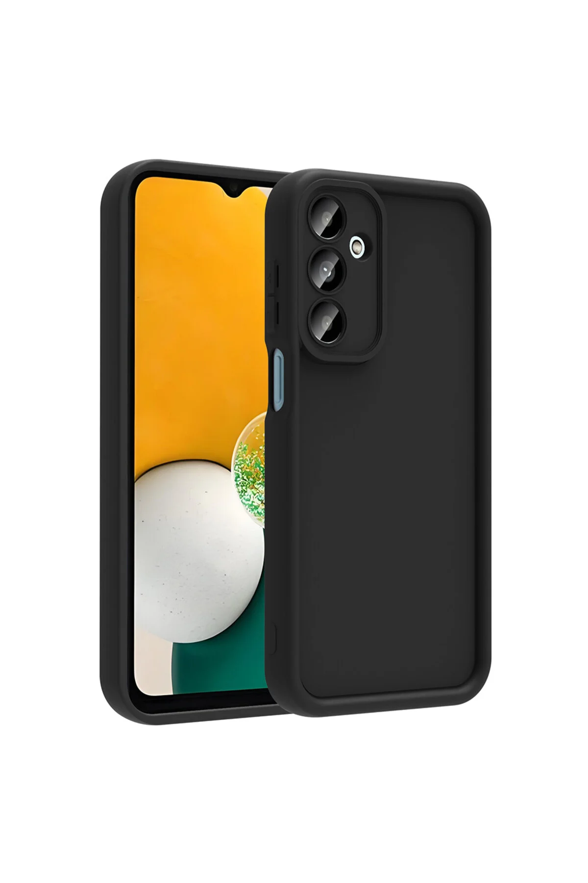 Galaxy A26 Kılıf Kamera Korumalı Kenar Çıkıntılı Soft Renkli Silikon Kapak - Siyah