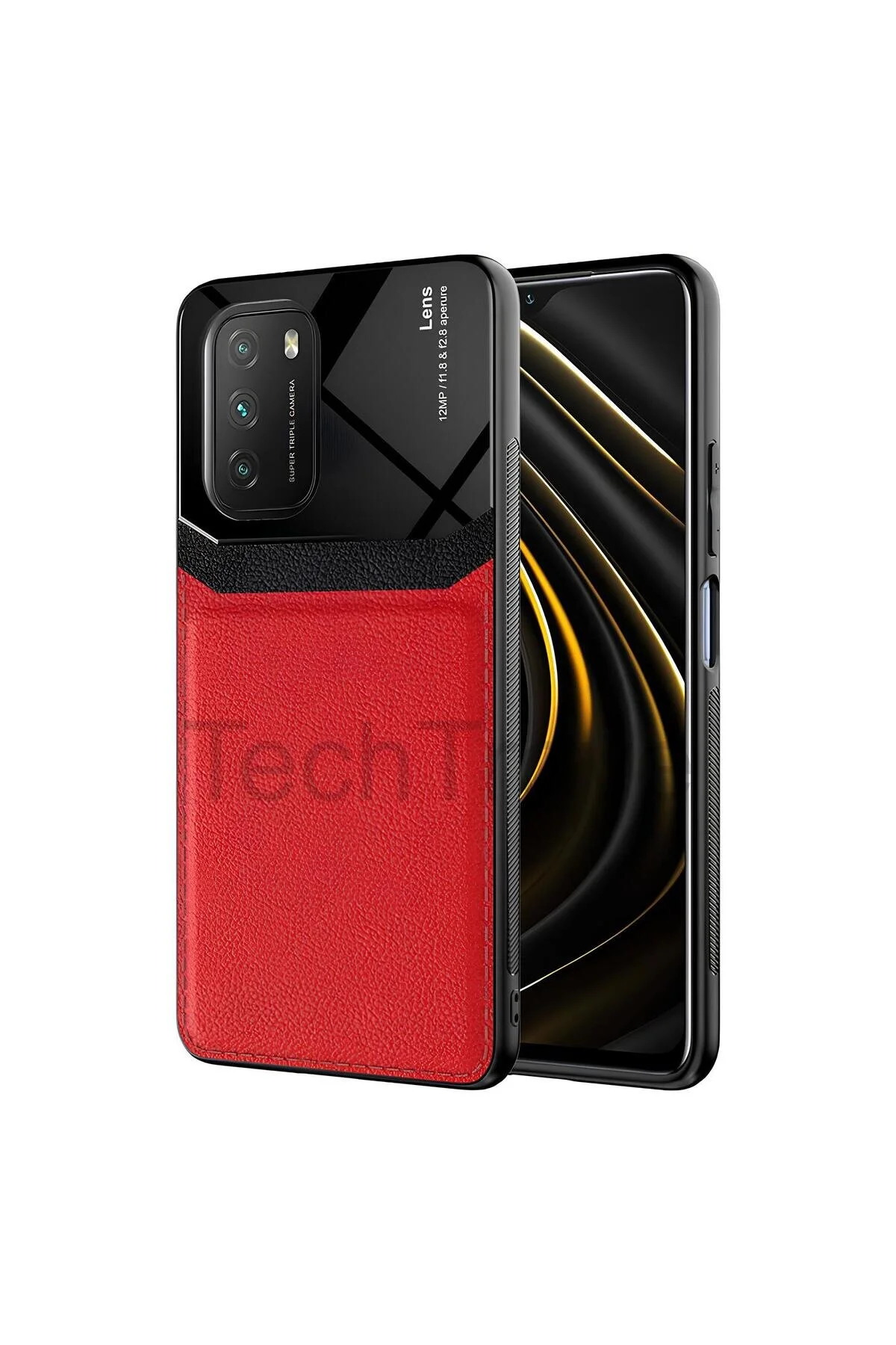 Xiaomi Poco M3 Kılıf Derili Dizayn Yeni Tasarım Soft Elde Kaymayan Kılıf