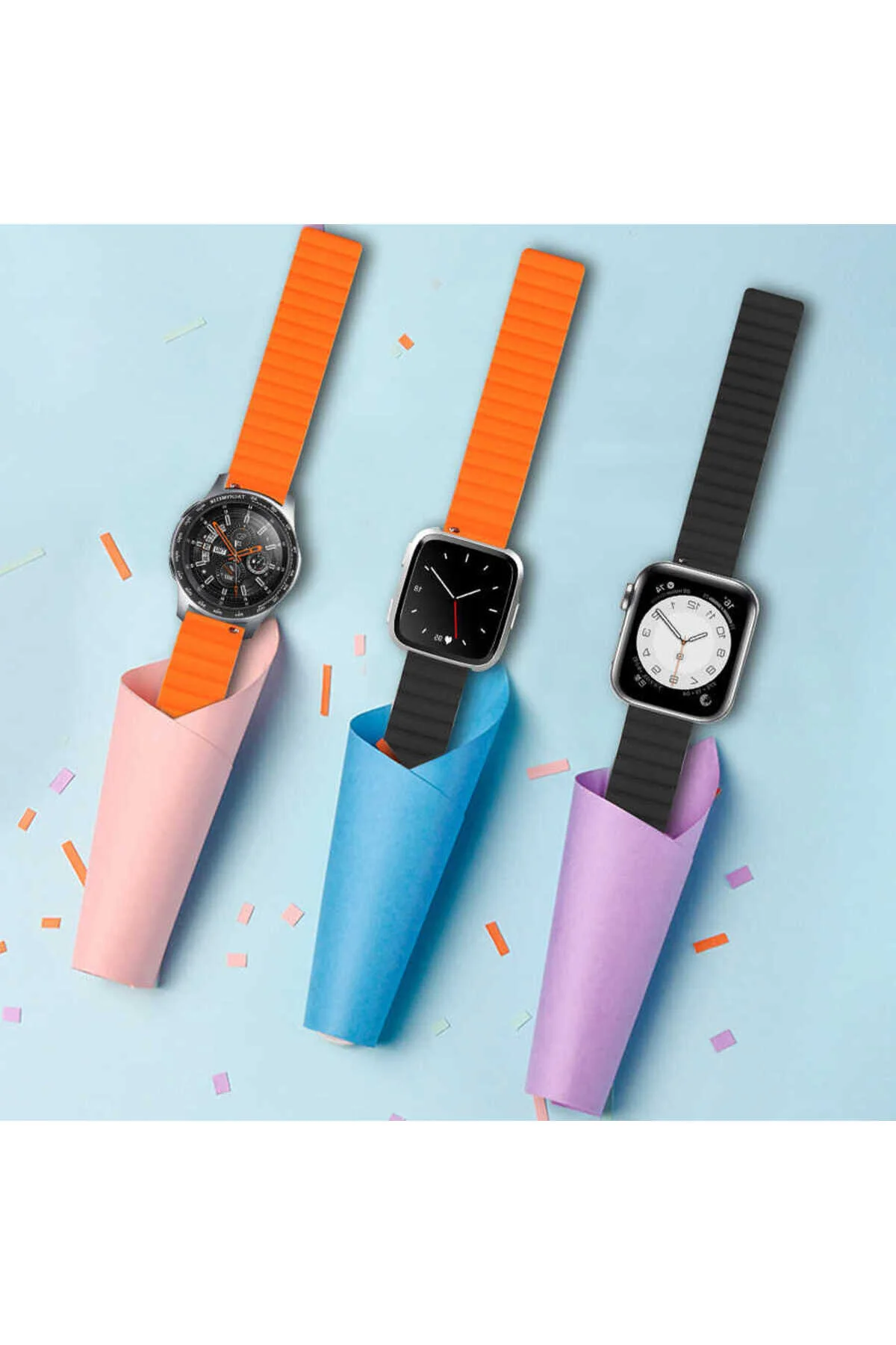 Huawei GT2 46mm İçin Uyumlu Loop Strap Kayış Kordon