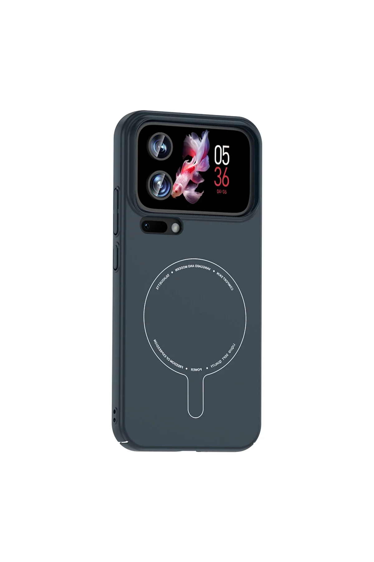 Mi 17 Pro İçin Uyumlu M-Safe Şarj Özellikli Kamera Korumalı Sert PC Kapak