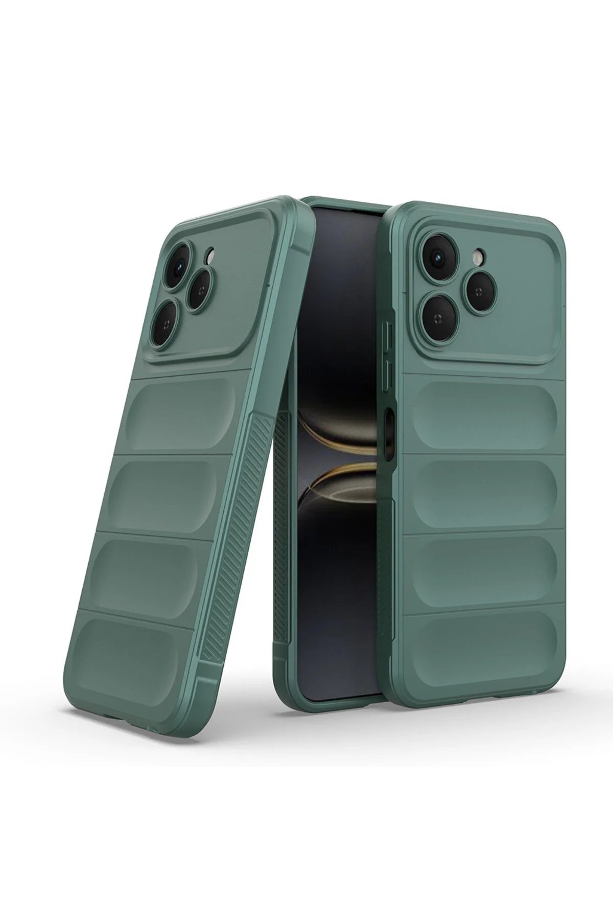 Tecno Spark 40 Kılıf Esnek Yapılı Arkası Oyuklu Tasarım Silikon Kapak
