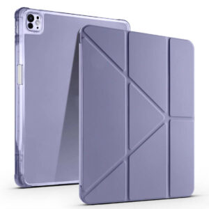 iPad Air 13 2024 İçin Uyumlu Kalem Bölmeli Stand Olabilen Smart Tablet Kılıfı